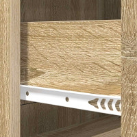 Produktbild för Lådans skåp Sonoma-ek 66 x 34,5 x 92 cm Konstruerat trä