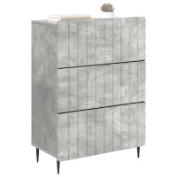 Produktbild för Lådans skåp Betonggrå 66 x 34,5 x 92 cm Konstruerat trä