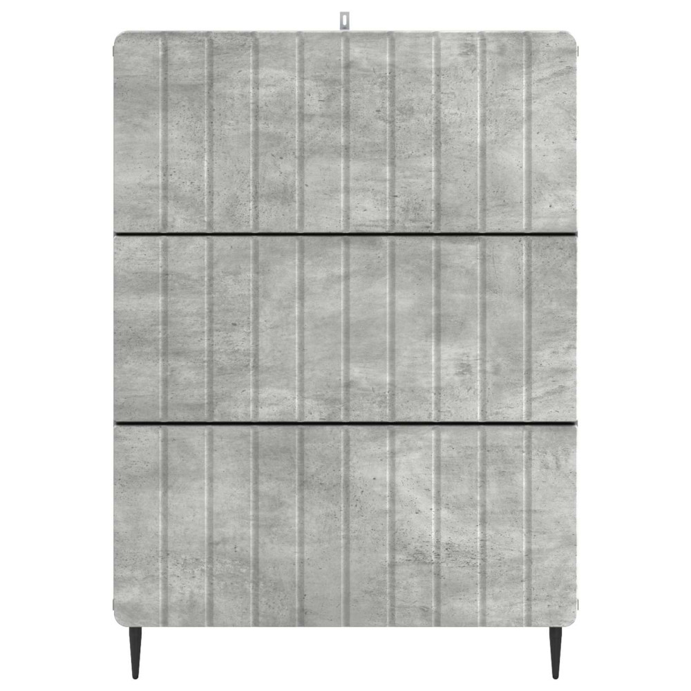 Produktbild för Lådans skåp Betonggrå 66 x 34,5 x 92 cm Konstruerat trä