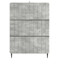 Produktbild för Lådans skåp Betonggrå 66 x 34,5 x 92 cm Konstruerat trä