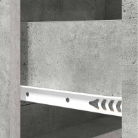 Produktbild för Lådans skåp Betonggrå 66 x 34,5 x 92 cm Konstruerat trä