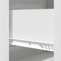 Produktbild för Lådans skåp Vit högglans 66 x 34,5 x 92 cm Konstruerat trä