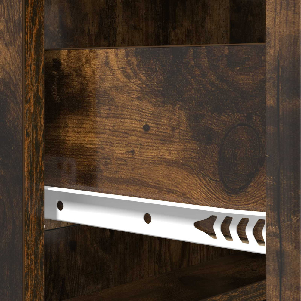 Produktbild för Lådans skåp Rökt ek 66 x 34,5 x 92 cm Konstruerat trä