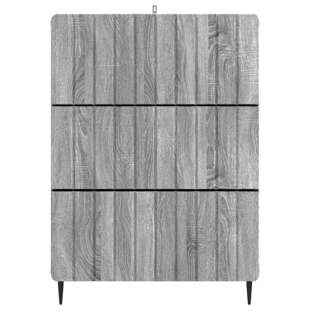Produktbild för Lådans skåp Grå sonoma-ek 66 x 34,5 x 92 cm Konstruerat trä