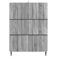 Produktbild för Lådans skåp Grå sonoma-ek 66 x 34,5 x 92 cm Konstruerat trä