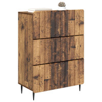 Produktbild för Lådans skåp Gammalt trä 66 x 34,5 x 92 cm Konstruerat trä