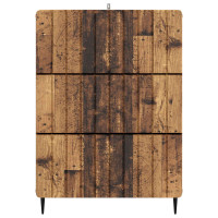 Produktbild för Lådans skåp Gammalt trä 66 x 34,5 x 92 cm Konstruerat trä