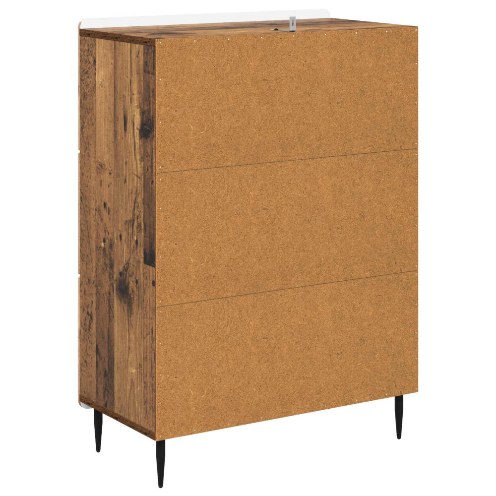 Produktbild för Lådans skåp Gammalt trä 66 x 34,5 x 92 cm Konstruerat trä