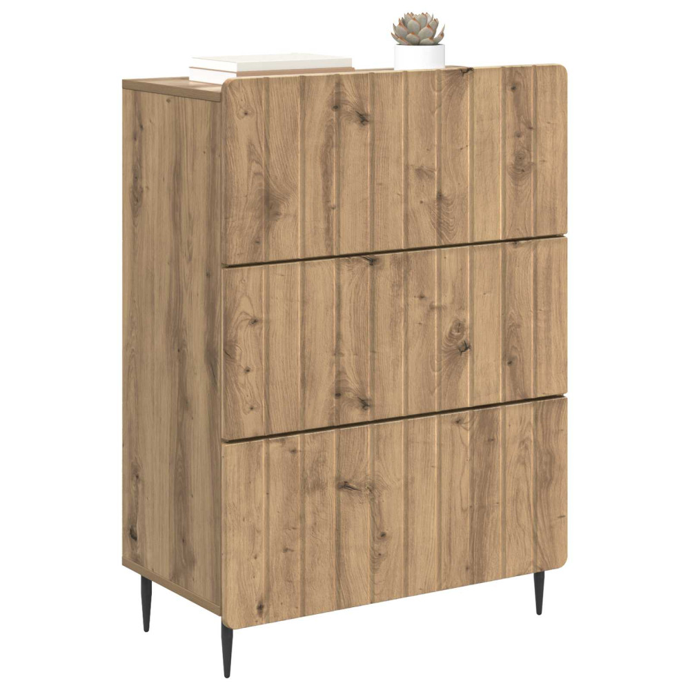 Produktbild för Lådans skåp Artisan-ek 66 x 34,5 x 92 cm Konstruerat trä