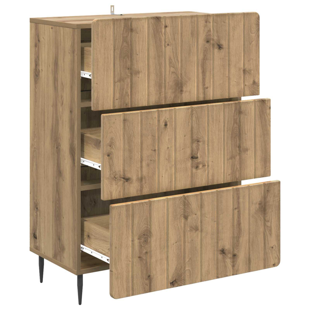 Produktbild för Lådans skåp Artisan-ek 66 x 34,5 x 92 cm Konstruerat trä