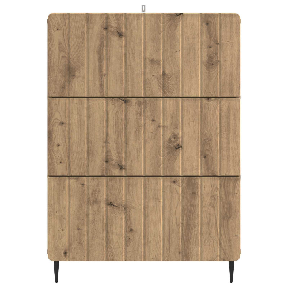 Produktbild för Lådans skåp Artisan-ek 66 x 34,5 x 92 cm Konstruerat trä
