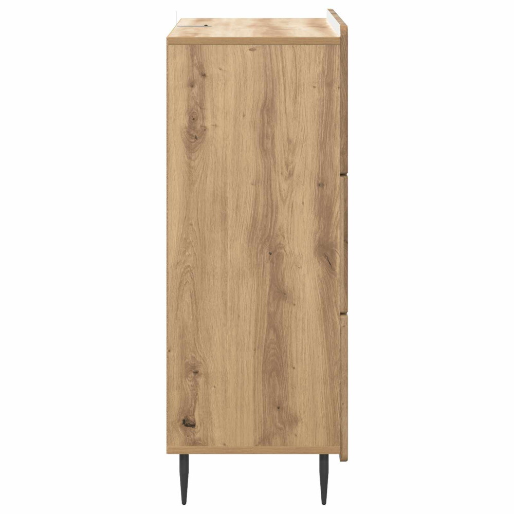 Produktbild för Lådans skåp Artisan-ek 66 x 34,5 x 92 cm Konstruerat trä