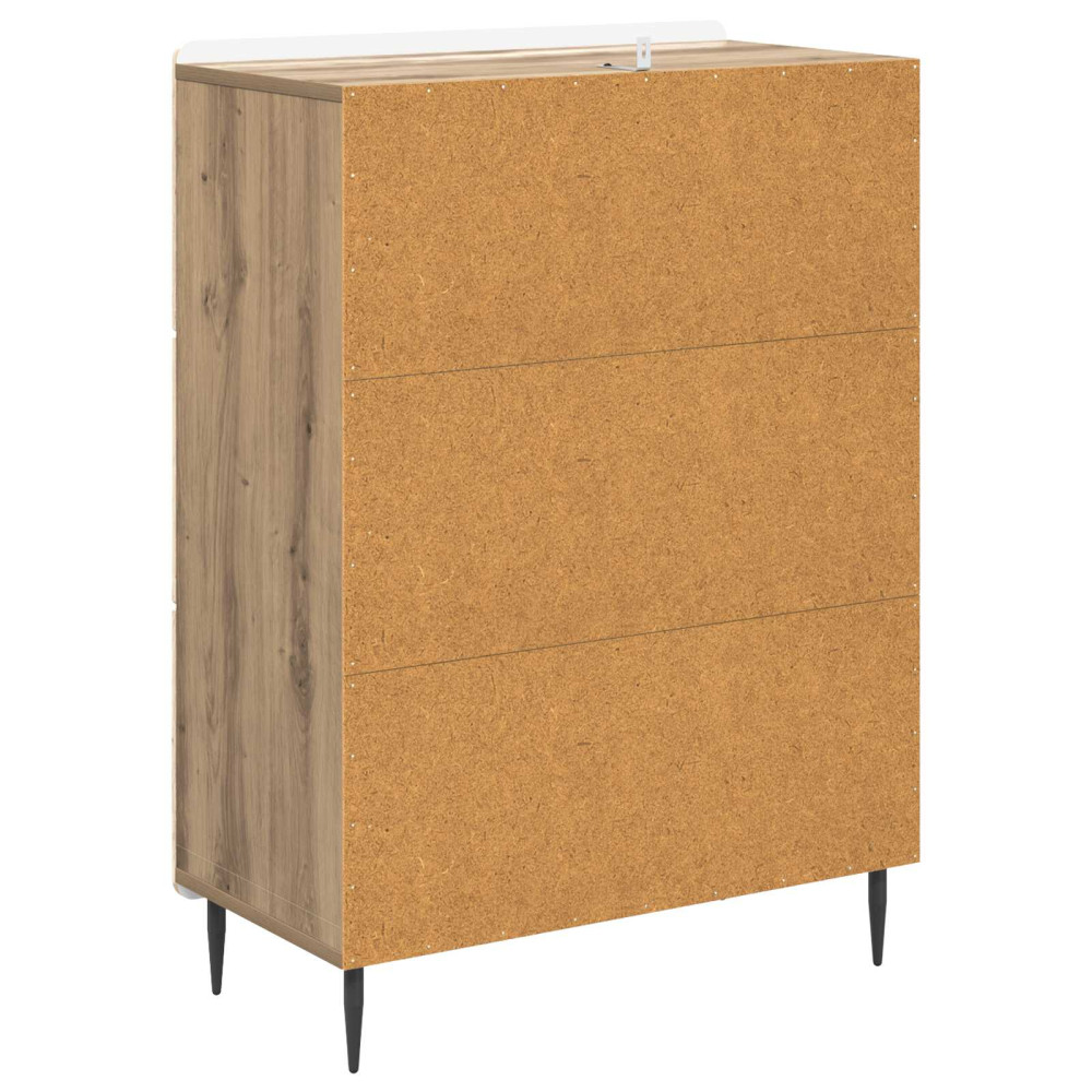 Produktbild för Lådans skåp Artisan-ek 66 x 34,5 x 92 cm Konstruerat trä