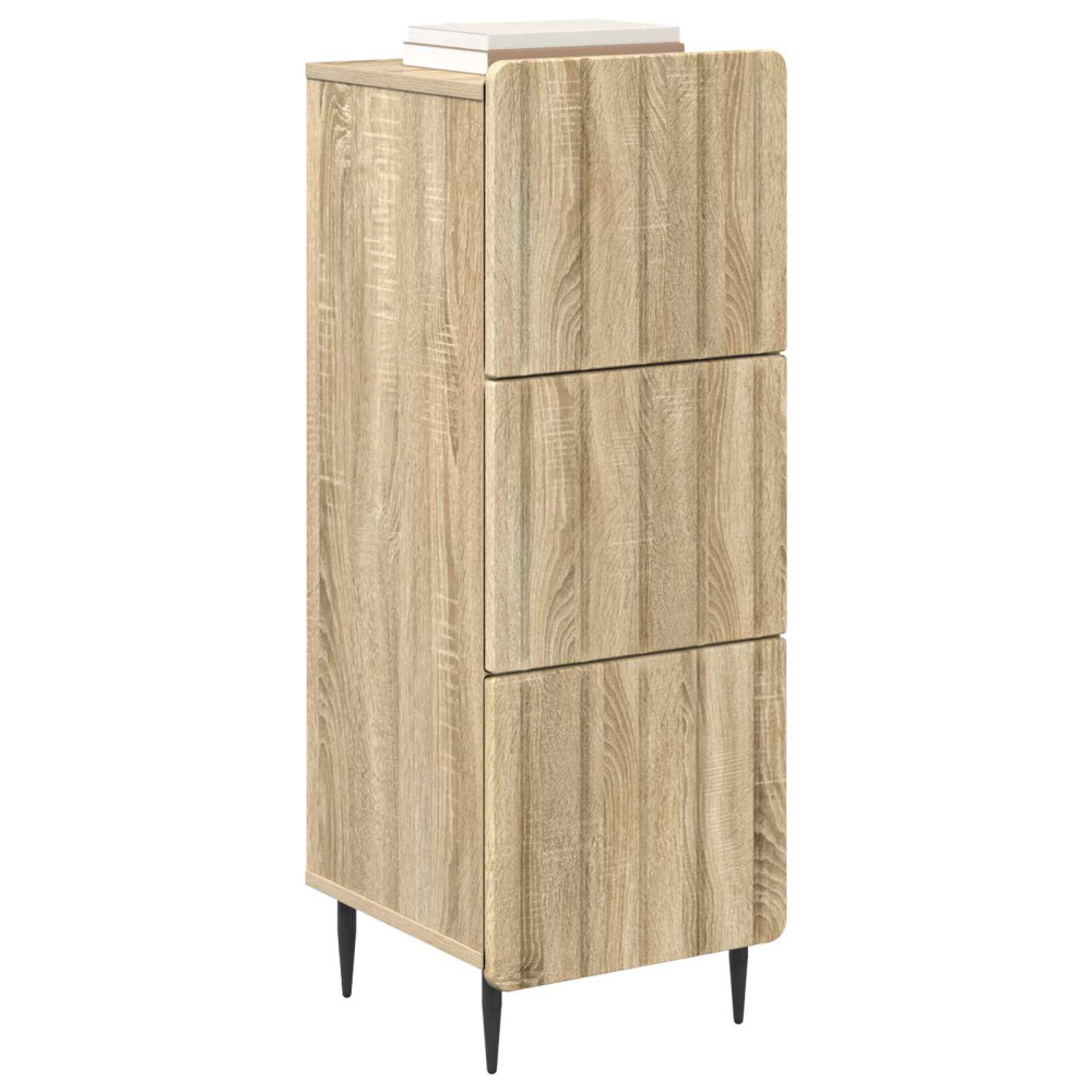 Produktbild för Lådans skåp Sonoma-ek 33 x 34,5 x 92 cm Konstruerat trä