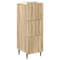 Produktbild för Lådans skåp Sonoma-ek 33 x 34,5 x 92 cm Konstruerat trä