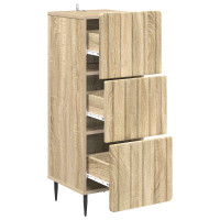 Produktbild för Lådans skåp Sonoma-ek 33 x 34,5 x 92 cm Konstruerat trä
