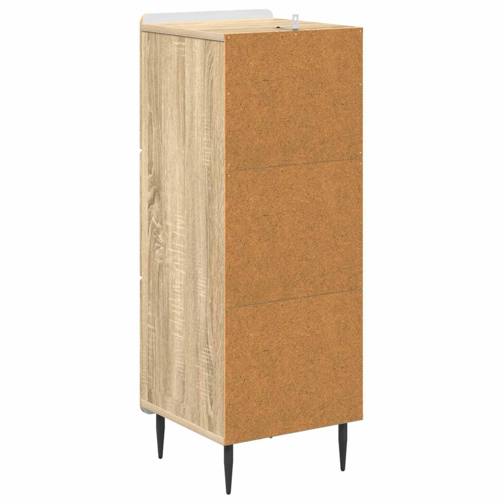 Produktbild för Lådans skåp Sonoma-ek 33 x 34,5 x 92 cm Konstruerat trä