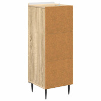 Produktbild för Lådans skåp Sonoma-ek 33 x 34,5 x 92 cm Konstruerat trä