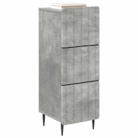 Produktbild för Lådans skåp Betonggrå 33 x 34,5 x 92 cm Konstruerat trä