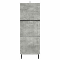 Produktbild för Lådans skåp Betonggrå 33 x 34,5 x 92 cm Konstruerat trä