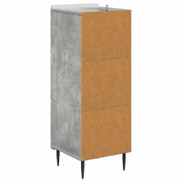 Produktbild för Lådans skåp Betonggrå 33 x 34,5 x 92 cm Konstruerat trä