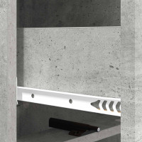 Produktbild för Lådans skåp Betonggrå 33 x 34,5 x 92 cm Konstruerat trä