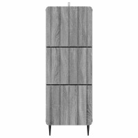 Produktbild för Lådans skåp Grå sonoma-ek 33 x 34,5 x 92 cm Konstruerat trä