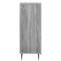 Produktbild för Lådans skåp Grå sonoma-ek 33 x 34,5 x 92 cm Konstruerat trä