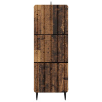 Produktbild för Lådans skåp Gammalt trä 33 x 34,5 x 92 cm Konstruerat trä