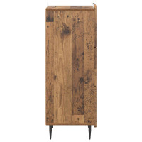 Produktbild för Lådans skåp Gammalt trä 33 x 34,5 x 92 cm Konstruerat trä