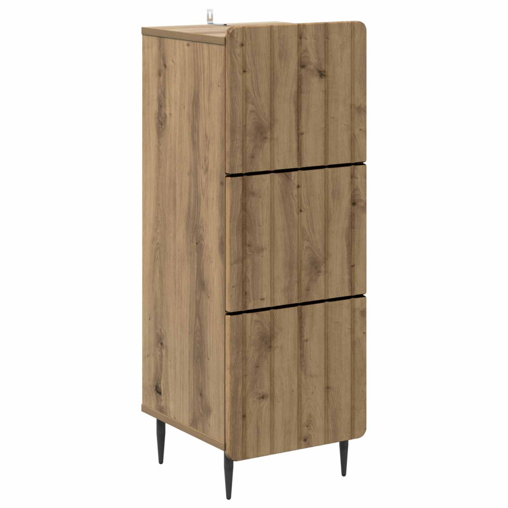 Produktbild för Lådans skåp Artisan-ek 33 x 34,5 x 92 cm Konstruerat trä