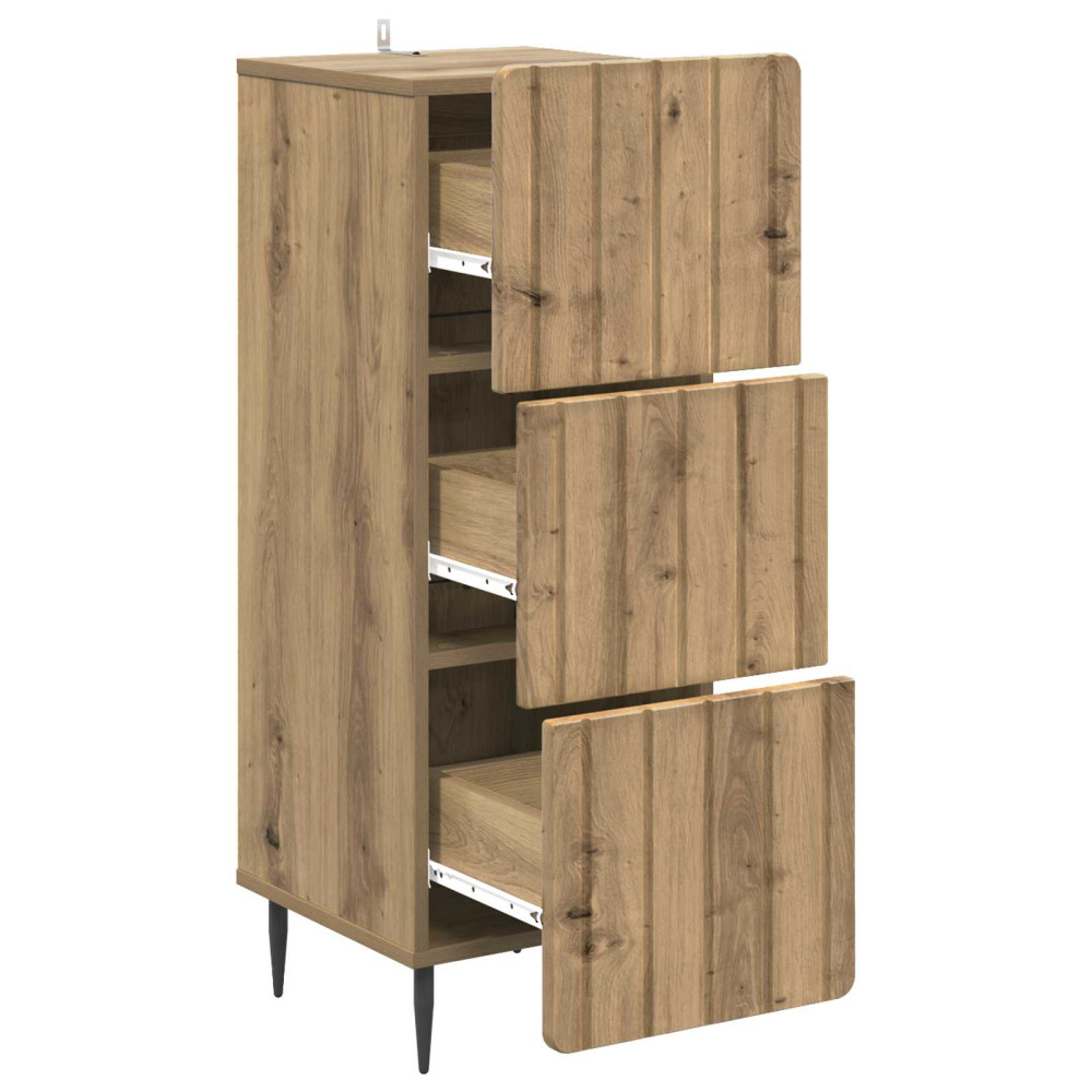 Produktbild för Lådans skåp Artisan-ek 33 x 34,5 x 92 cm Konstruerat trä
