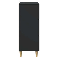 Produktbild för Lådans skåp Svart 66 x 34,5 x 90 cm Konstruerat trä