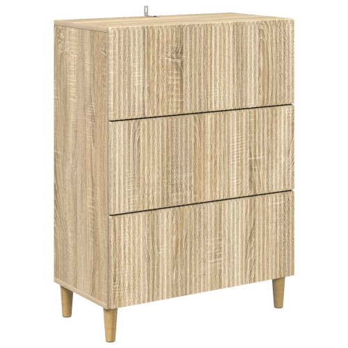 vidaXL Lådans skåp Sonoma-ek 66 x 34,5 x 90 cm Konstruerat trä