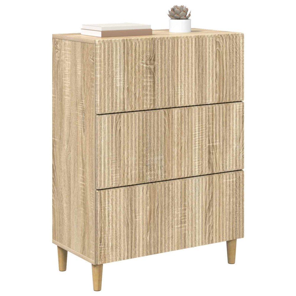 Produktbild för Lådans skåp Sonoma-ek 66 x 34,5 x 90 cm Konstruerat trä