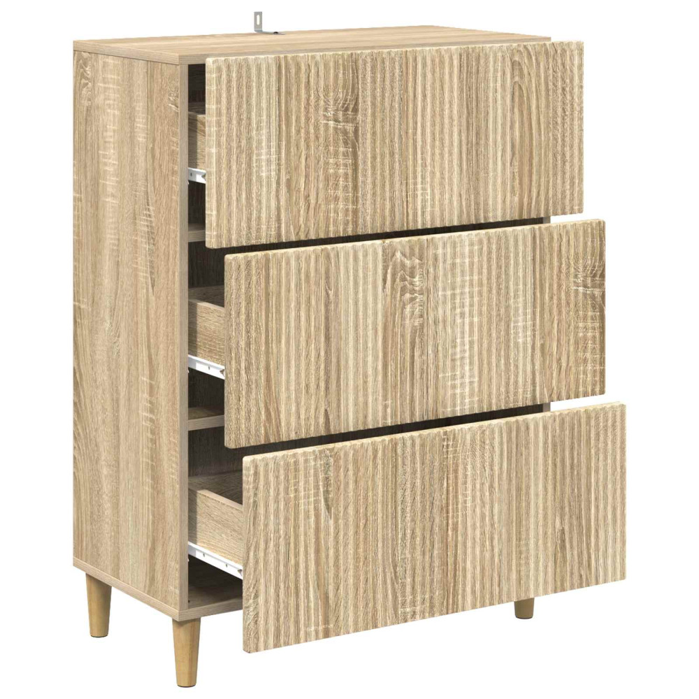 Produktbild för Lådans skåp Sonoma-ek 66 x 34,5 x 90 cm Konstruerat trä