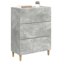 Produktbild för Lådans skåp Betonggrå 66 x 34,5 x 90 cm Konstruerat trä