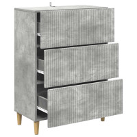 Produktbild för Lådans skåp Betonggrå 66 x 34,5 x 90 cm Konstruerat trä