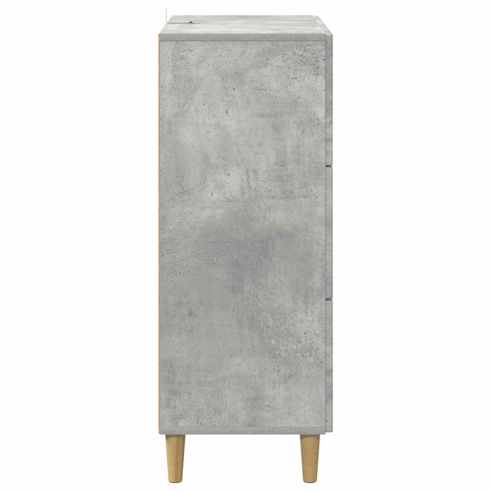 Produktbild för Lådans skåp Betonggrå 66 x 34,5 x 90 cm Konstruerat trä
