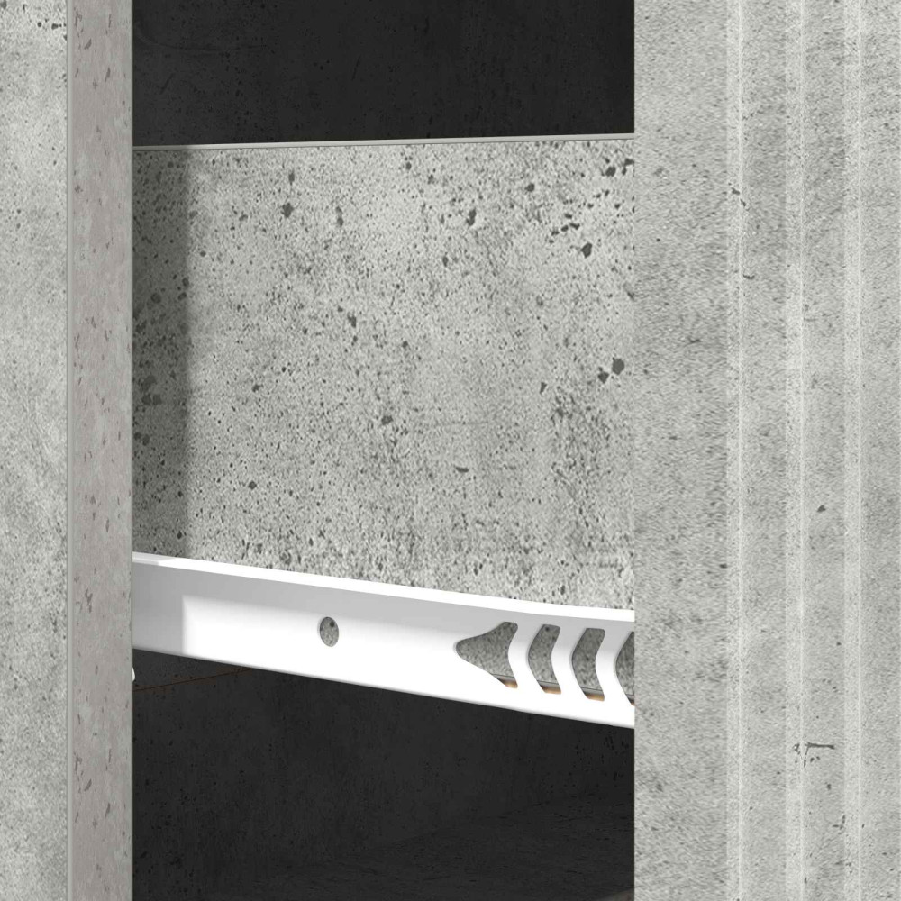 Produktbild för Lådans skåp Betonggrå 66 x 34,5 x 90 cm Konstruerat trä