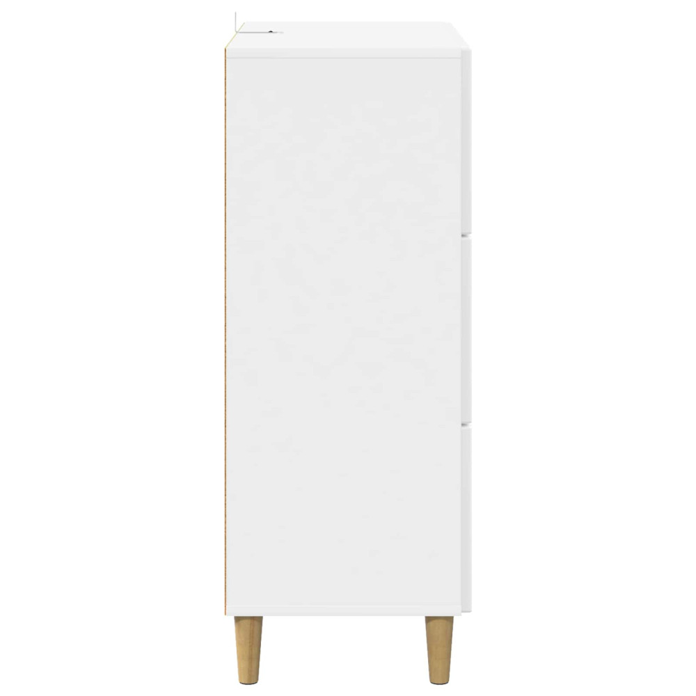 Produktbild för Lådans skåp Vit högglans 66 x 34,5 x 90 cm Konstruerat trä