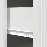 Produktbild för Lådans skåp Vit högglans 66 x 34,5 x 90 cm Konstruerat trä