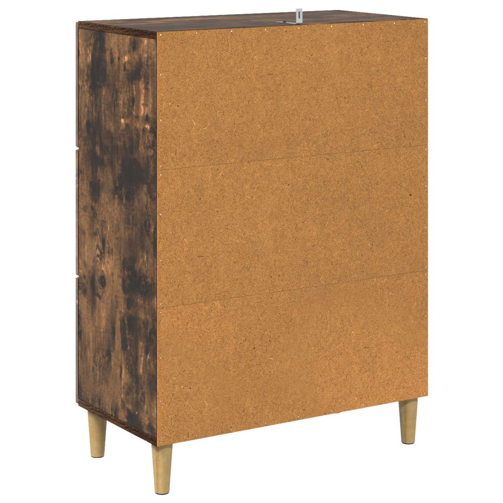 Produktbild för Lådans skåp Rökt ek 66 x 34,5 x 90 cm Konstruerat trä