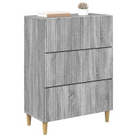 Produktbild för Lådans skåp Grå sonoma-ek 66 x 34,5 x 90 cm Konstruerat trä