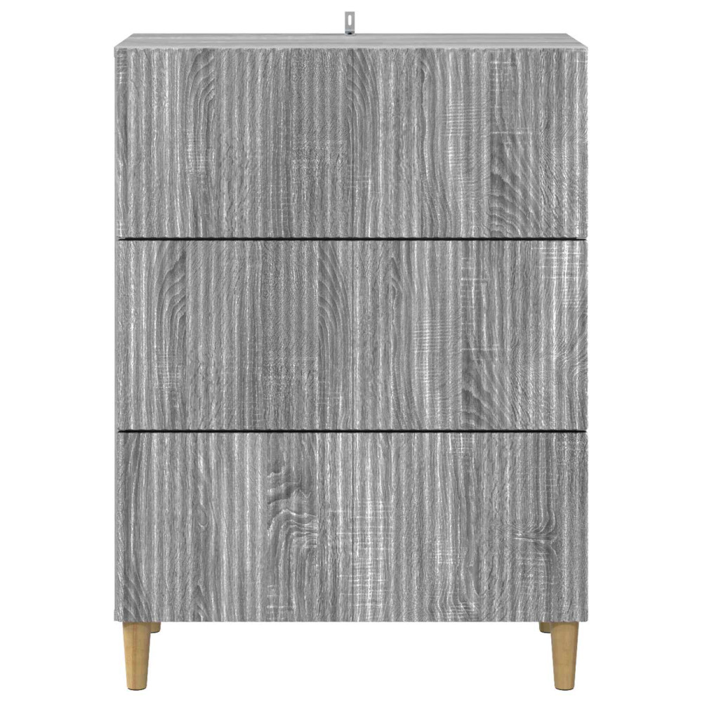 Produktbild för Lådans skåp Grå sonoma-ek 66 x 34,5 x 90 cm Konstruerat trä