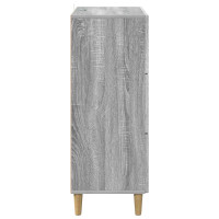 Produktbild för Lådans skåp Grå sonoma-ek 66 x 34,5 x 90 cm Konstruerat trä