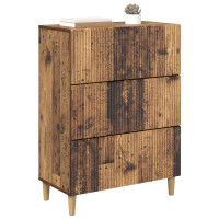 Produktbild för Lådans skåp Gammalt trä 66 x 34,5 x 90 cm Konstruerat trä