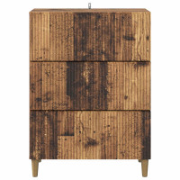 Produktbild för Lådans skåp Gammalt trä 66 x 34,5 x 90 cm Konstruerat trä