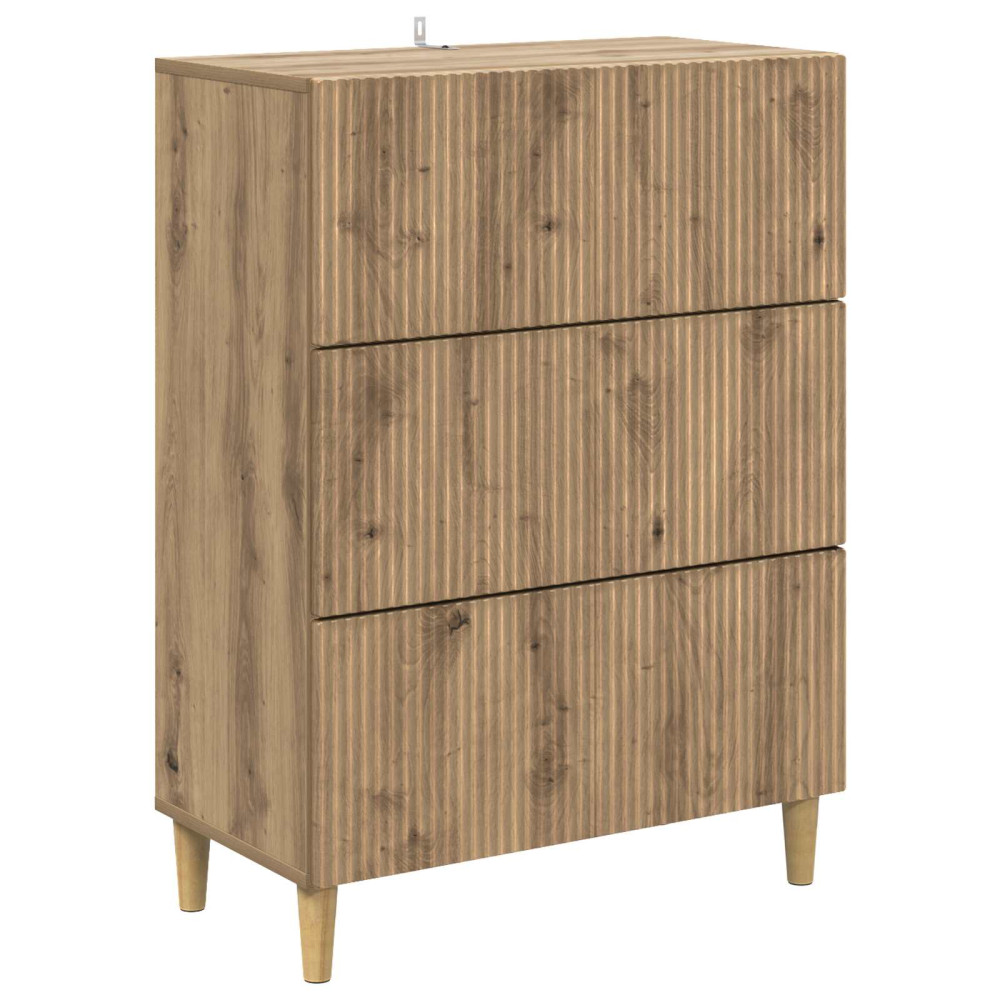 Produktbild för Lådans skåp Artisan-ek 66 x 34,5 x 90 cm Konstruerat trä