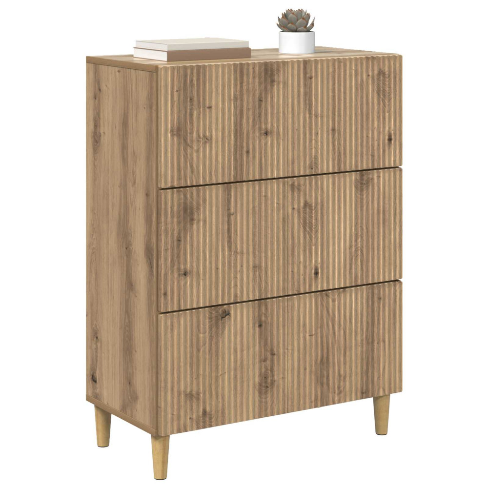 Produktbild för Lådans skåp Artisan-ek 66 x 34,5 x 90 cm Konstruerat trä